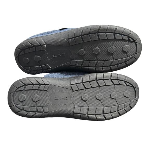 Haggar Mens Clog Slippers Size XL 11-12 Blue Felt Memory Foam Lightweight New‎ - Picture 8 of 10